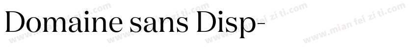 Domaine sans Disp字体转换